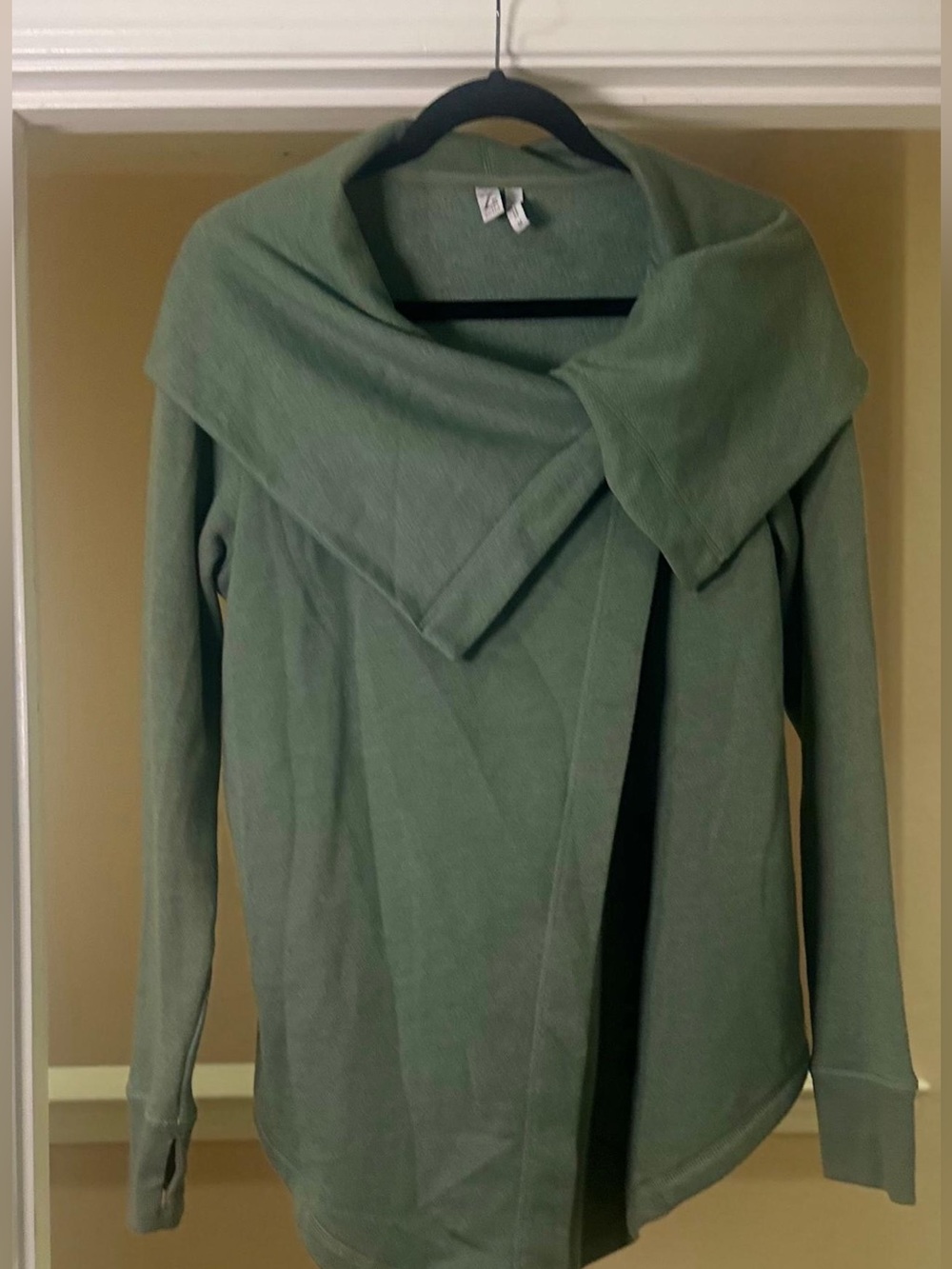 Z by Zella shooting star drape collar cardigan